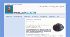 Desktop Screenshot of handpansmagazine.com