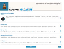 Tablet Screenshot of handpansmagazine.com